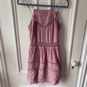 Abercrombie&Fitch x Teenvogue/Coachella Inspired Tiered Embroidered Lace Small